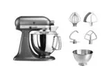 Планетарный миксер с чашей объемом 4,8 л., KitchenAid Artisan 5KSM175PSEMS Серебряный медальон — изображение 4