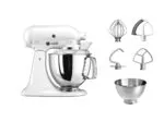 Планетарный миксер с чашей объемом 4,8 л., KitchenAid Artisan 5KSM175PSEWH Белый — изображение 4