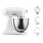 Планетарный миксер с чашей объемом 3,3 л KitchenAid Classic Mini 5KSM3310XEWH Белый — изображение 3