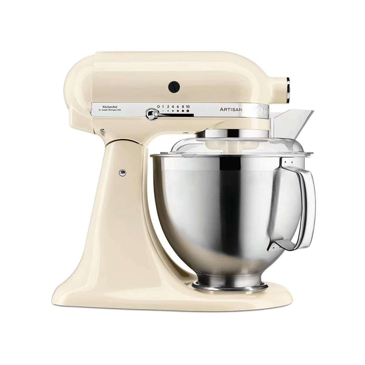 5KSM185PSBEAC-1 (1) Планетарный миксер с чашей объемом 4,8 л., KitchenAid Artisan Premium 5KSM185PSEAC Кремовый — изображение 1